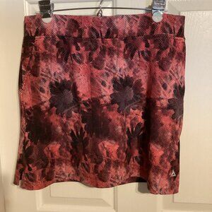 Bermuda Sands Golf Skort Medium Red Multicolored